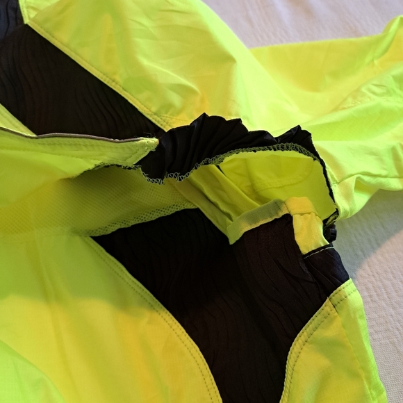 Pearl Izumi Elite Barrier womens size XL convertible jacket vest neon yellow EUC - Picture 5 of 13